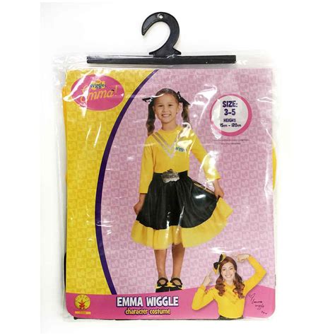 Emma Wiggle Deluxe Girls Costume Dress Yellow Licensed | eBay