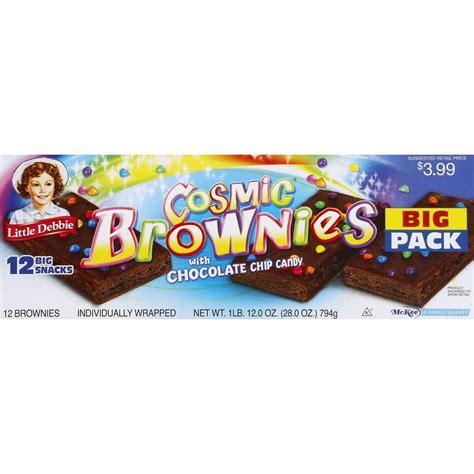 Little Debbie Cosmic Brownies - 28oz/12ct | Cosmic brownies, Little debbie snack cakes, Cookie ...