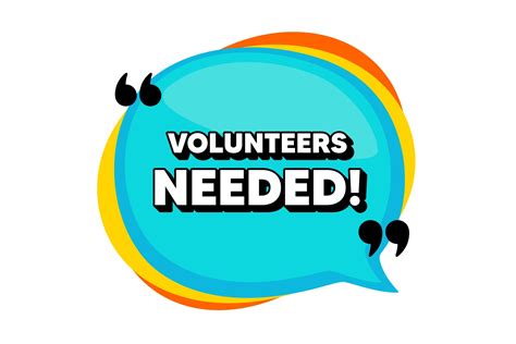 Volunteers needed symbol. Volunteering service sign. Vector - Edgewood Center for Children and ...