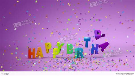 Happy Birthday, Funny 3d Animation Stock Animation | 8161851