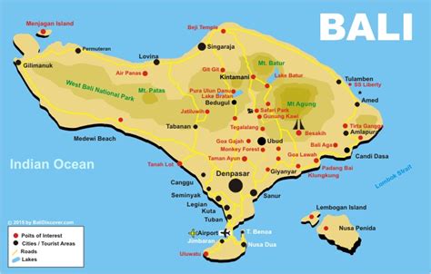 Bali-Map. - Bali Discover