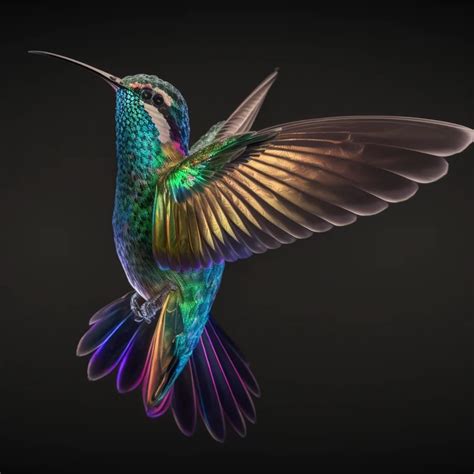 The unique beauty of the extremely rare rainbow hummingbird