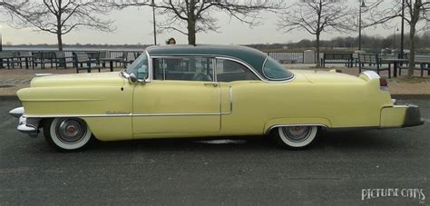 PICTURE CAR SERVICES LTD | Cadillac Coupe DeVille Yellow 1955 White ...