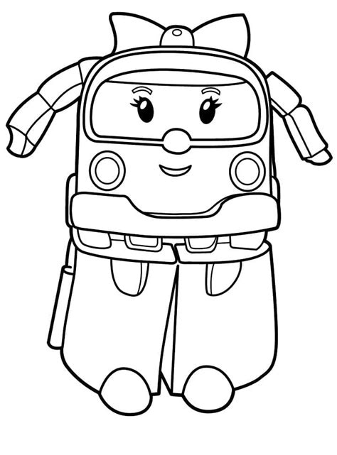 Free Printable Robocar Poli Coloring Page - Free Printable Coloring Pages for Kids