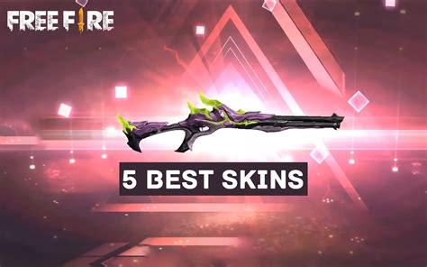 5 best Free Fire weapon skins released in 2021