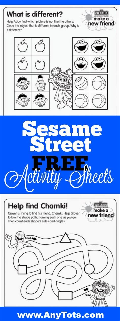 Free Sesame Street Printables | Toddler party games, Birthday party ...