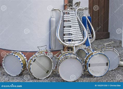 Instruments Of A Marching Band Stock Photography | CartoonDealer.com ...