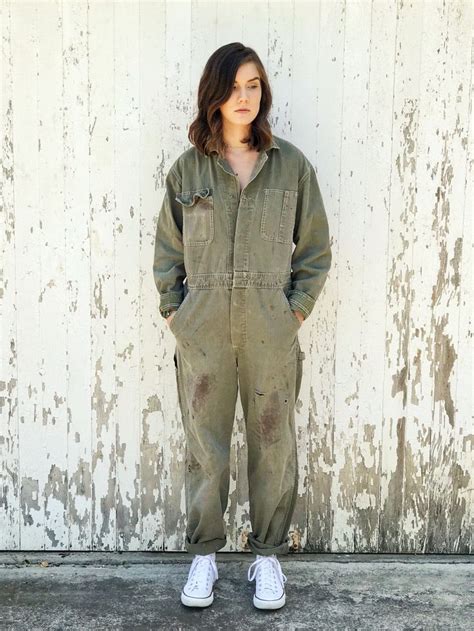 XS Coveralls Vintage Military Mechanic Jumpsuit Workwear Herri | Etsy | Coveralls women, Vintage ...