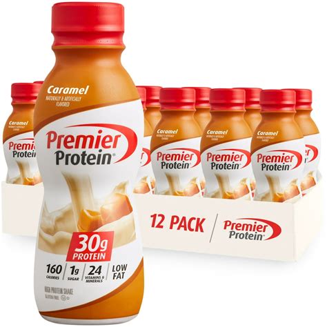 Premier Protein Shake, Caramel, 30g Protein, 11.5 Fl Oz, 12 Ct - Walmart.com - Walmart.com