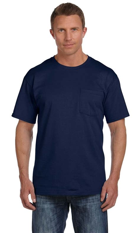 Fruit of the Loom - The Fruit of the Loom Adult 5 oz HD Cotton Pocket T ...