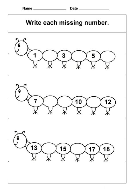 Numbers 1 To 5 Worksheet For Preschool