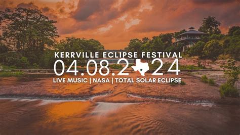 Kerrville Eclipse Festival , Louise Hays Park, Comfort, April 8 2024 ...