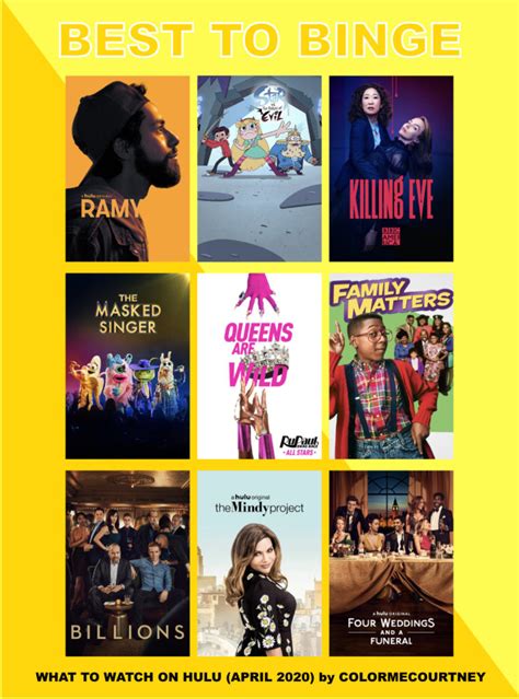 Best TV Shows to Binge Watch on Hulu | Color Me Courtney