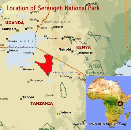 Serengeti-National-Park-Tanzania-Location-Map – Natural World Heritage ...