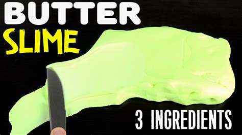 Super Easy BUTTER SLIME 3 INGREDIENTS No Borax, No Clay - YouTube