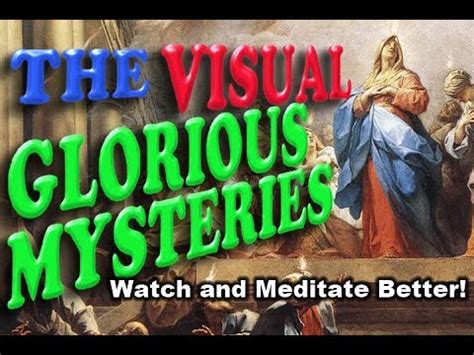 The Visual Glorious Mysteries - Recited with Meditation Images (Rosary) - YouTube