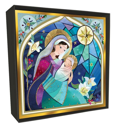 Box of 6 Mary & Child Luxury Hand-Finished Christmas Cards | Cards