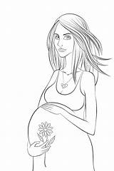 Pregnant Belly Coloring Pages sketch template