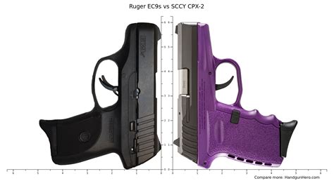 Ruger EC9s vs SCCY CPX-2 size comparison | Handgun Hero