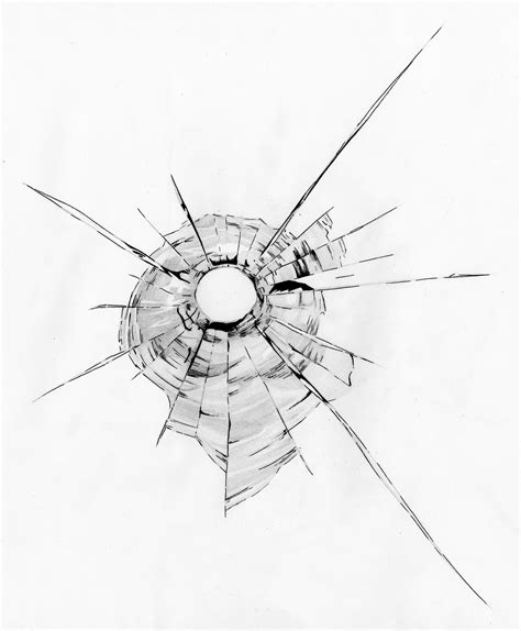 Pin by Hannah Chan on sketchs | Hole drawing, Bullet holes, Bullet