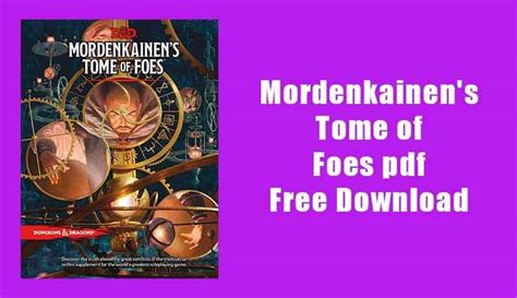 Download Mordenkainen's Tome of Foes pdf - Bankersway.Com