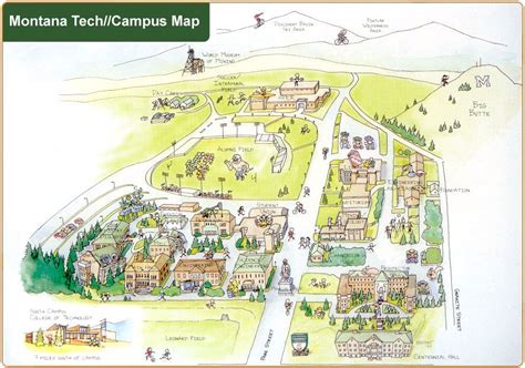 Montana Tech Campus Map - Table Rock Lake Map