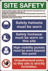 Construction Signs - Site safety PPE equipment 1 sign by Stocksigns