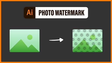 PHOTO WATERMARK in Adobe Illustrator - EFFECTIVE watermark (1 min tutorial) - YouTube