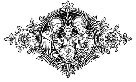 Grabado tomado de un misal del siglo XIX. | Sagrada familia, Tatuajes ...
