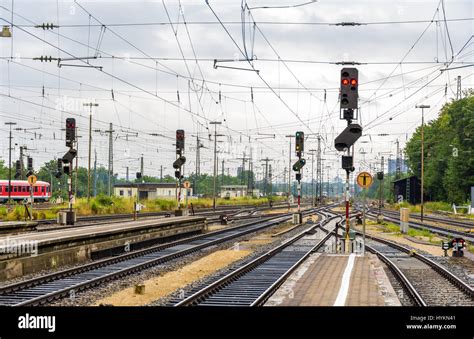 Augsburg railway station - Germany, Bavaria Stock Photo - Alamy