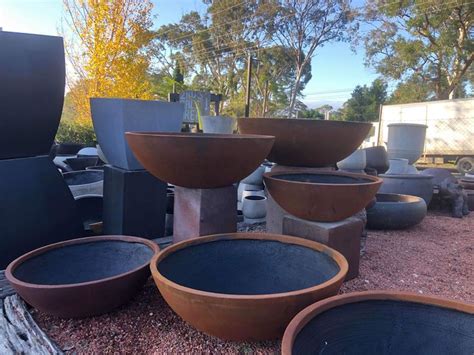 Rustic Low Bowl – Potsonline – Sydneys best range of Garden Pots, Troughs and Planters ...