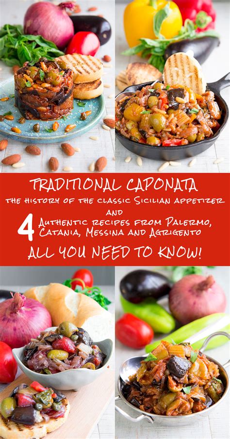 SICILIAN CAPONATA: history & 4 authentic recipes - all you need to know!