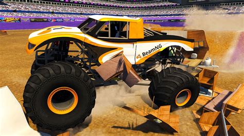 MONSTER JAM ARENA CARNAGE! - BeamNG Drive Monster Truck Stunts and ...