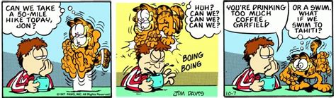 Garfield and coffee | Garfield comics, Garfield, Coffee cartoon