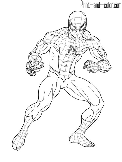 Free Printable Coloring Pages Spiderman Ps4