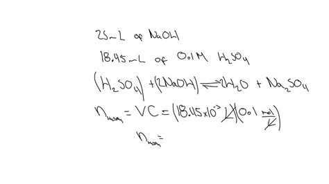 SOLVED: In an acid-base titration 22.5 ml of 0.500 M sodium hydroxide ...