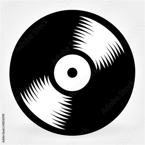 vinyl record logo Stock Vector | Adobe Stock