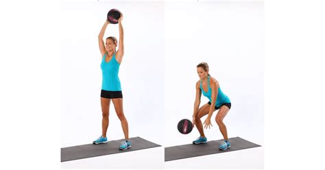 Medicine Ball Slam | Standing Core Exercises | POPSUGAR Fitness Photo 2