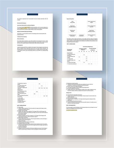 Business Process Analysis Template in Pages, Word, Google Docs ...