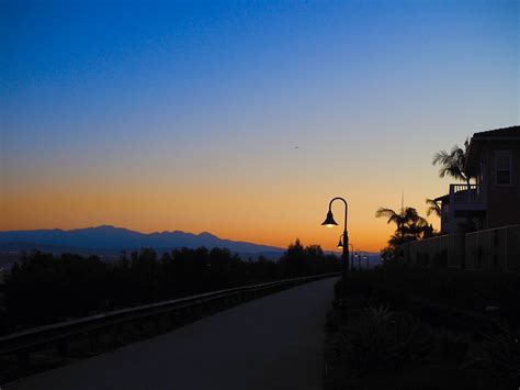 Free stock photo of California sunrise, Lamp posts at sunrise, long beach