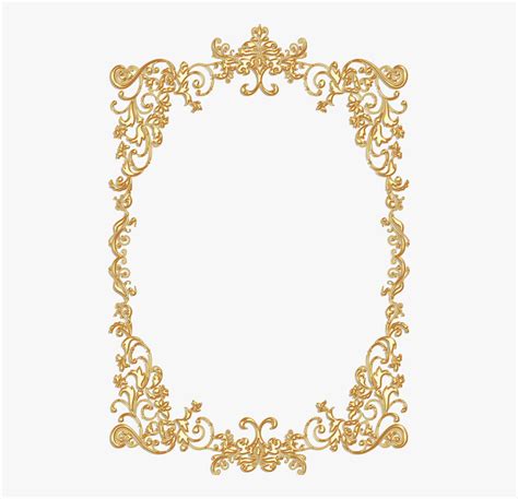 Gold Frame - Gold Vintage Frames Png, Transparent Png , Transparent Png Image - PNGitem