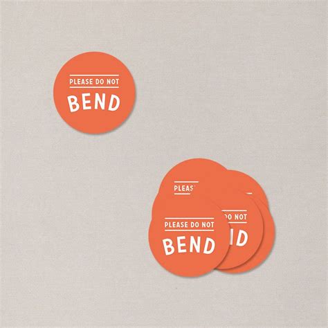 Do Not Bend - Set of 12 Stickers - office supplies | Tech company logos, Stickers, Etsy