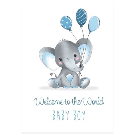 Welcome Baby Boys, New Baby Boys, 2nd Birthday Party For Boys, Happy Birthday Cards, Blue ...