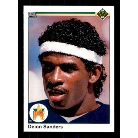 Deion Sanders Rookie Card Baseball 1990 Upper Deck #13 : Target