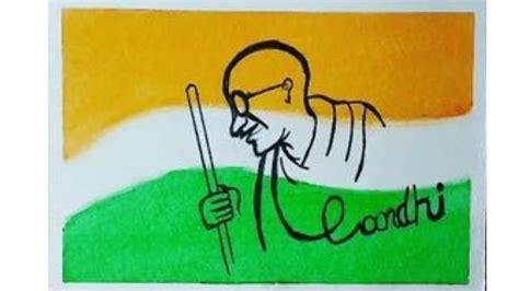 Gandhi Jayanti Drawing and Poster Art and Craft Ideas for Students