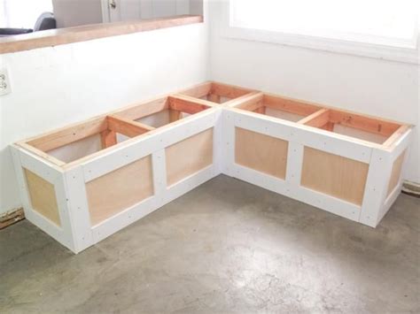 How to Build Banquette Seating With Built-in Storage | Booth seating in kitchen, Dining bench ...