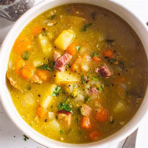 Instant Pot Split Pea Soup - iFoodReal.com