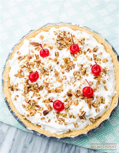 Banana Split Pie No Bake Dessert - An Alli Event