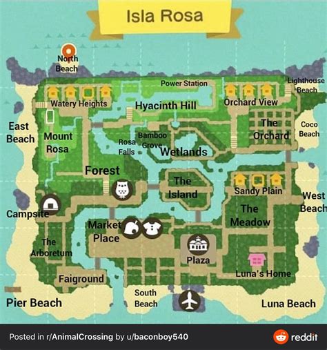 Animal Crossing:NH Island Map