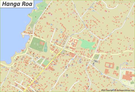 Detailed Map of Hanga Roa - Ontheworldmap.com